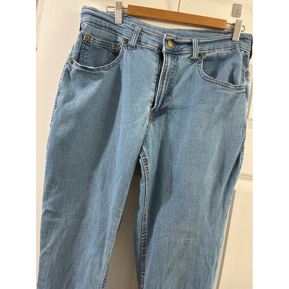 Origin USA Delta 68 Jeans Mens Light Wash Denim Legit Fit Made in USA Stretch